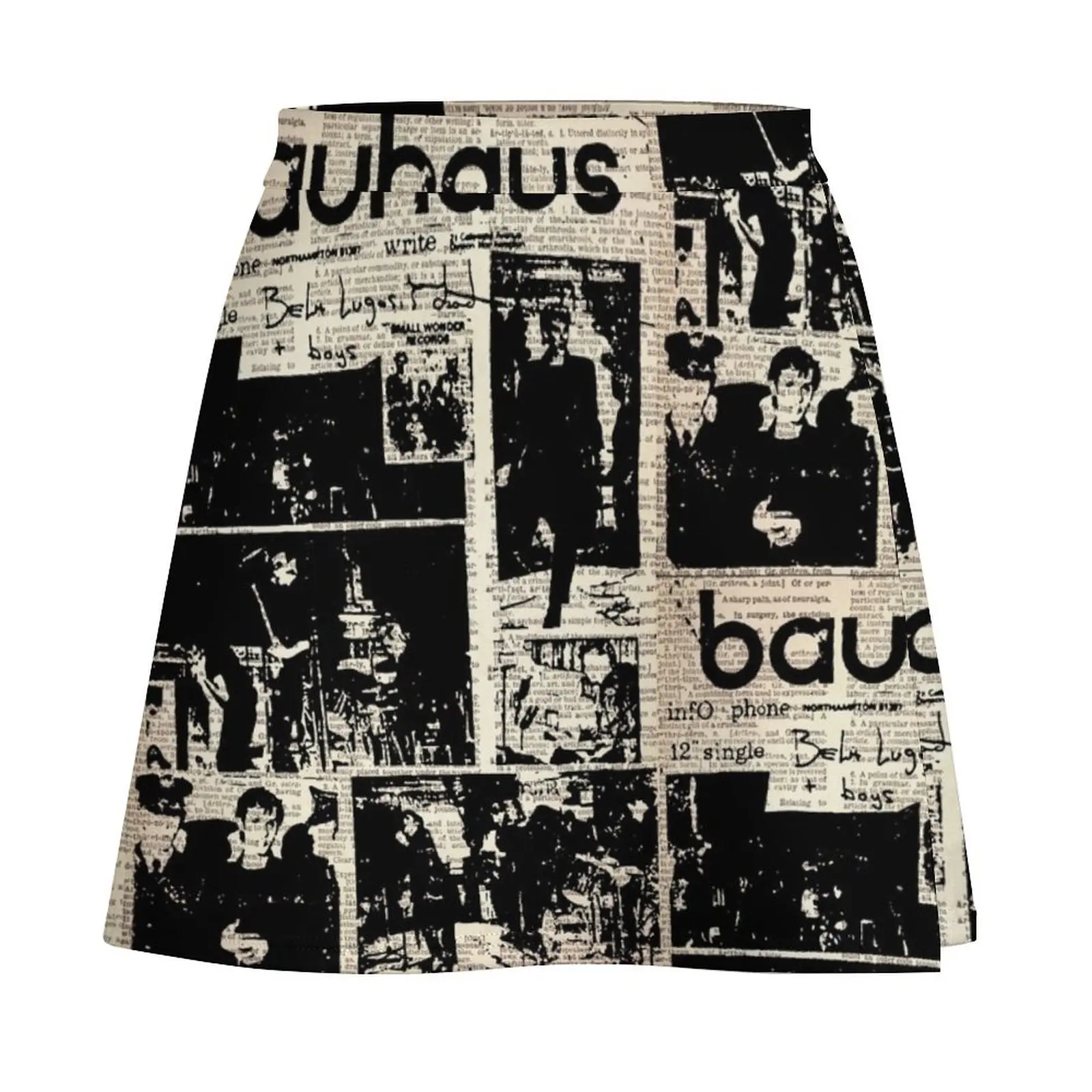 80S POST PUNK BAND / BHS Mini Skirt 90s aesthetic Woman skirts Mini Skirt