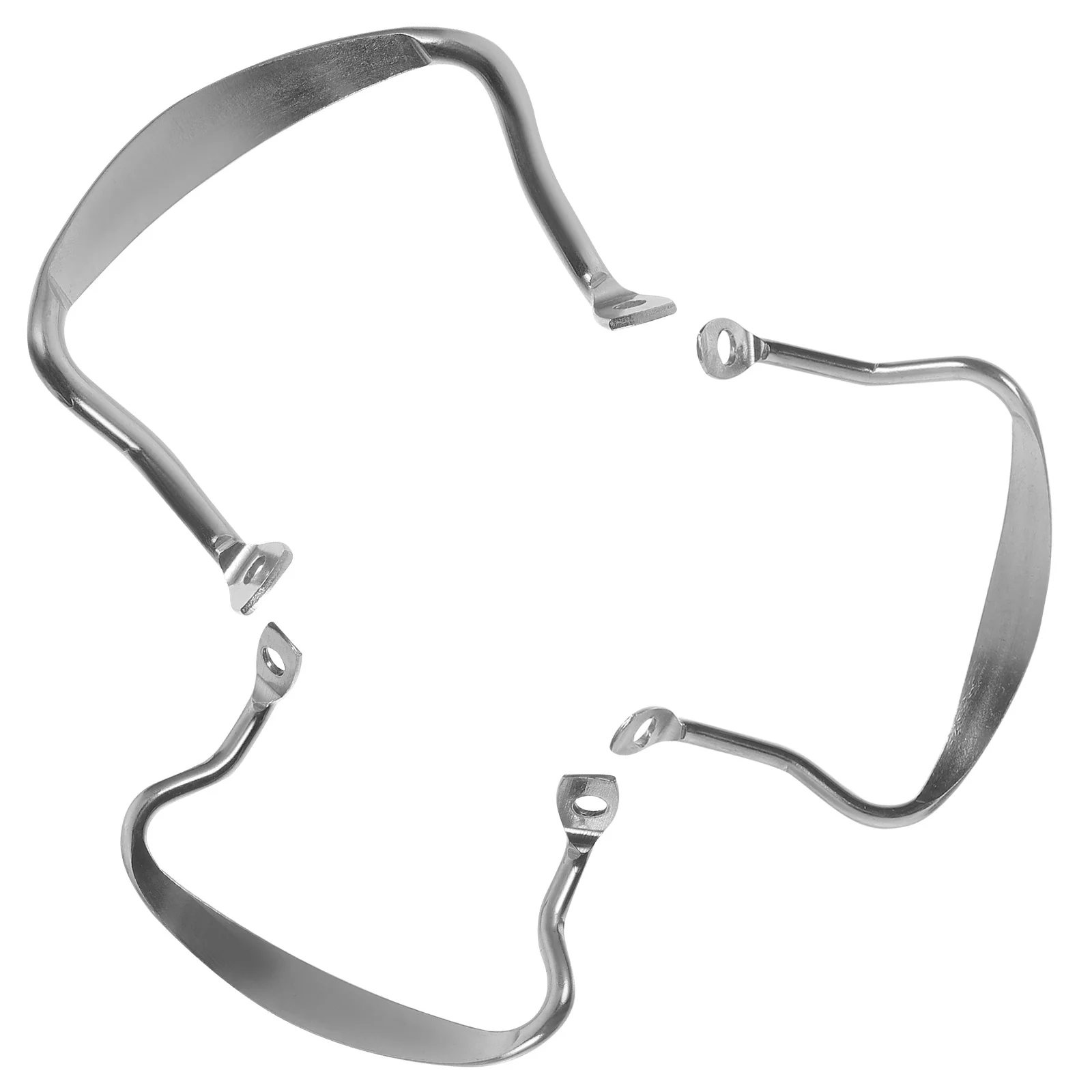 1 Set Stainless Steel Replacement Pot Handle Side Fixing Handle For Pots Pans Wok Stockpot Boiler Steaming Pot Serving Tray