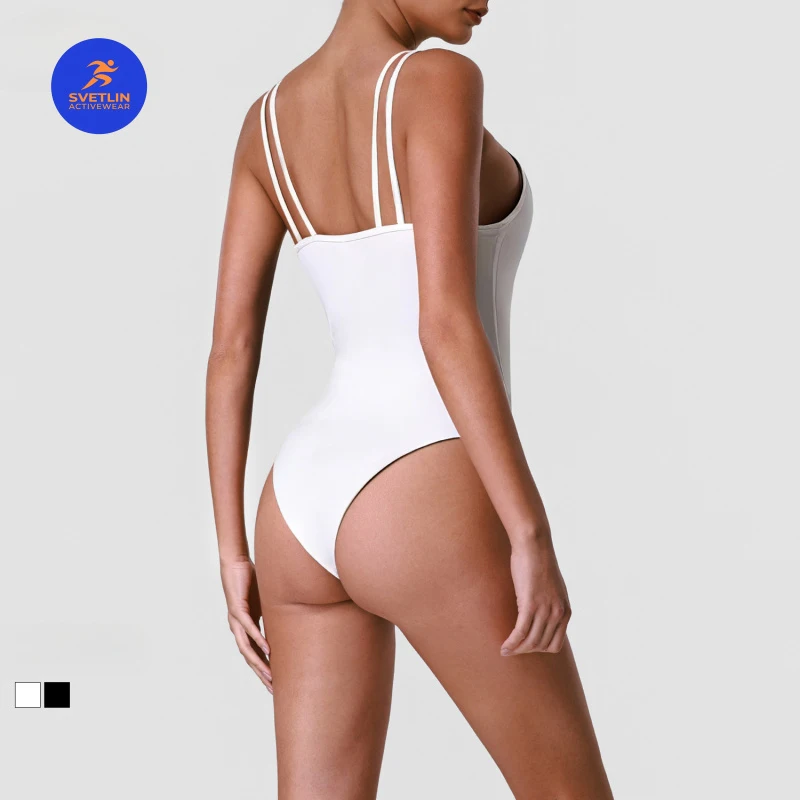 SVETLIN High Quality High Elasticity Sports Bodysuit European and American Sexy Hot Girl Strap Yoga Jumpsuit