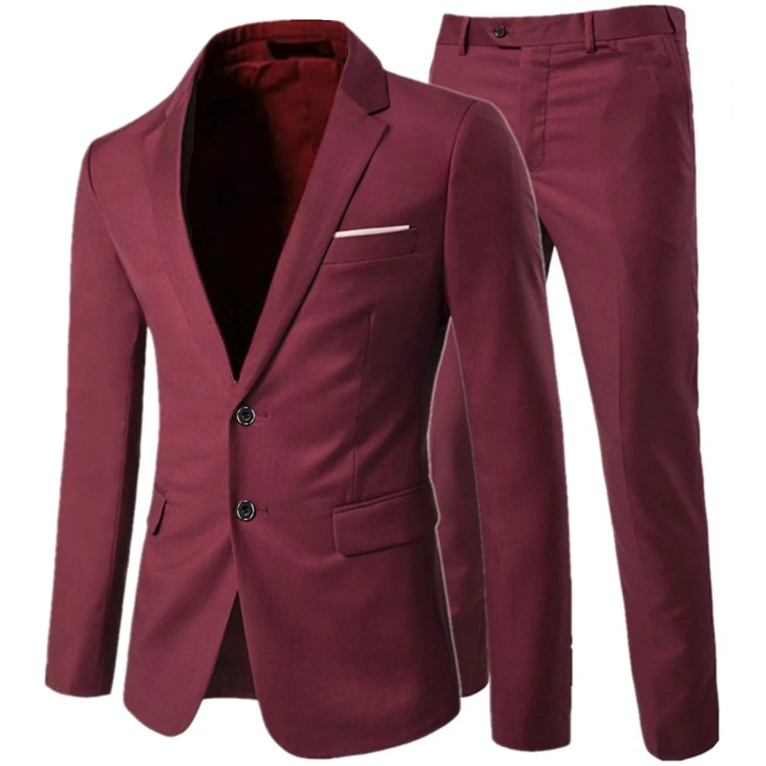 SY10  Fashion Men\'s Blazer Autumn 2024 New Solid Color Notched Collar Single Breasted Suit Jacket