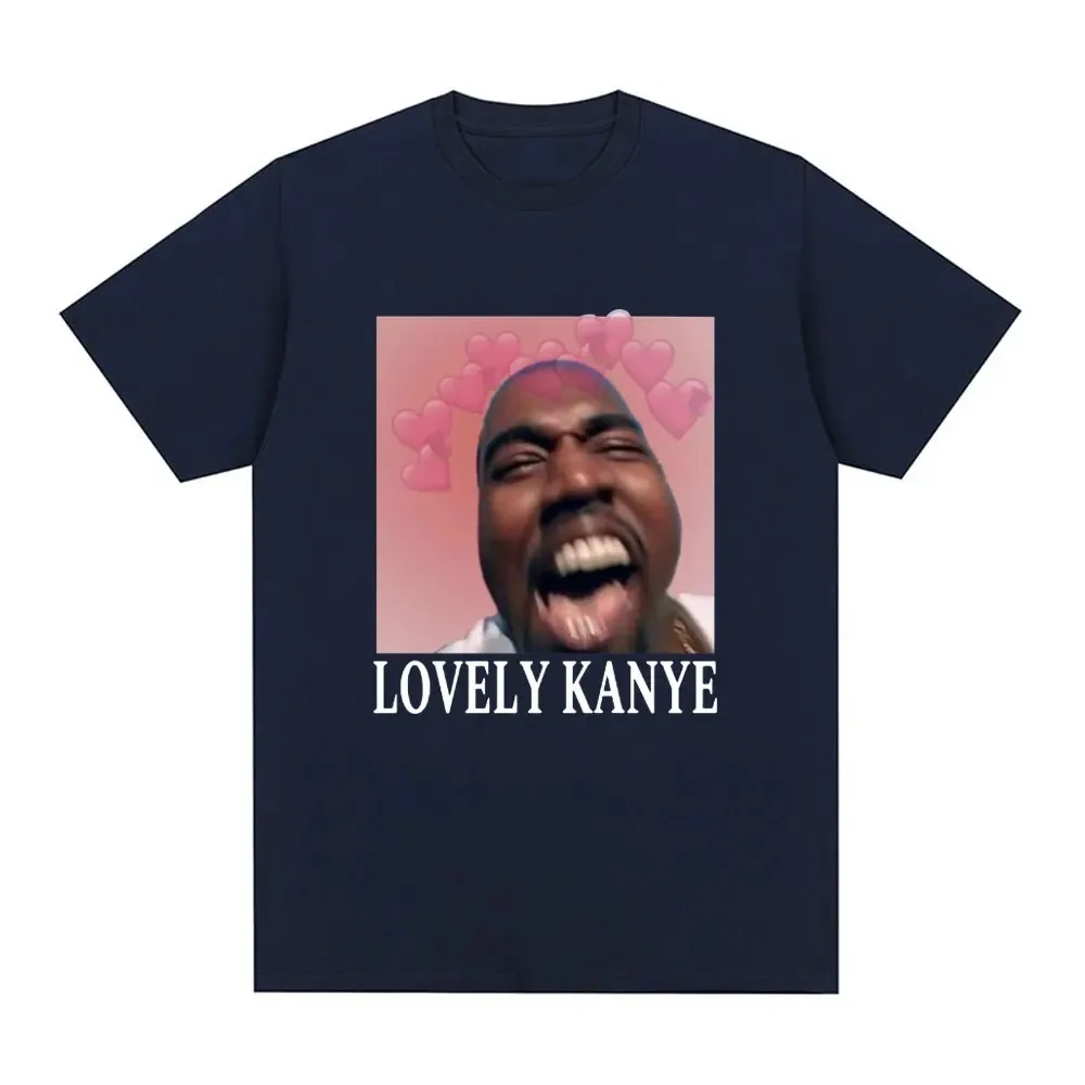 Funny Lovely Kanye West Meme T-shirt Men Fashion Vintage Hip Hop T Shirt Casual Cotton Short Sleeve Oversized T-Shirts Unisex