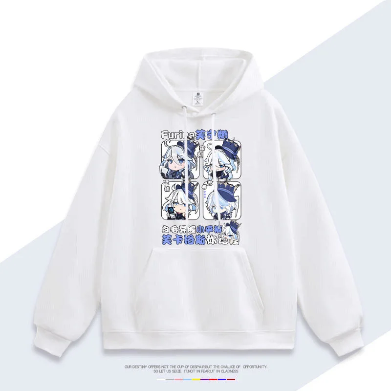 

2024 New Anime Print Around Fuclos Funina Sweater Couples Same Casual Anime anime Clothes Coat Men Women