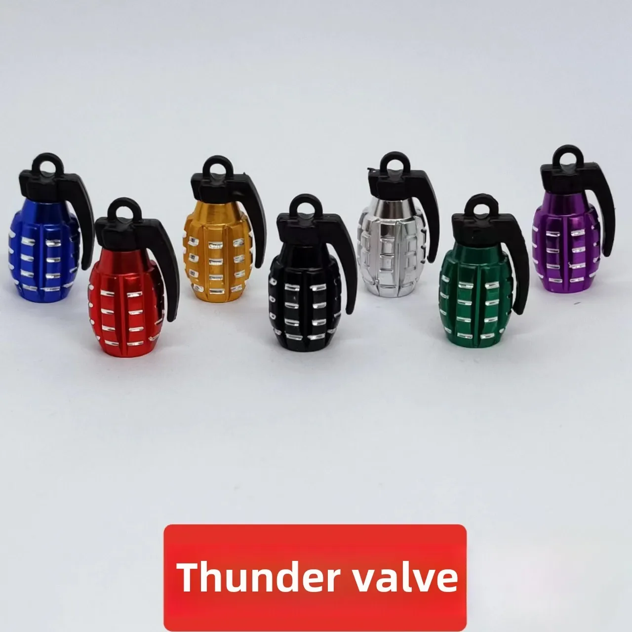 Tire Valve Cap Modification Parts Grenade Aluminum Alloy Valve Cap Tire Valve Cover Tightening Type Auto Accessoires