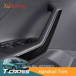 Car Interior Door Handrail Trim Garnish Strips Cover Styling Stickers fit for Volkswagen VW T-cross Tcross 2019 2020 2021 2022