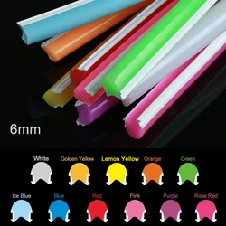 6mm 11Colors Separate Silicone Neon Strip Flexible Soft Bendable IP67 Waterproof Outdoor For DIY Sign S Shape SMD Led Strip