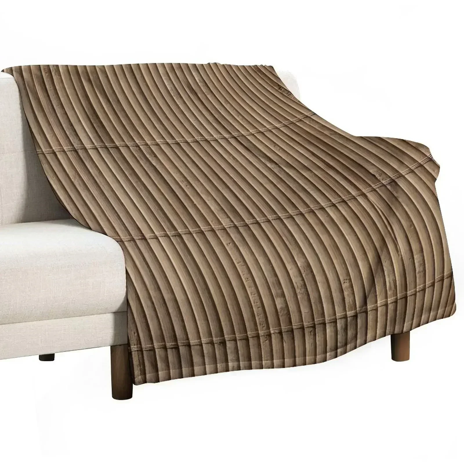 Brown Bamboo Texture Throw Blanket Quilt Camping Plaid on the sofa Thins warm for winter Weighted Blankets