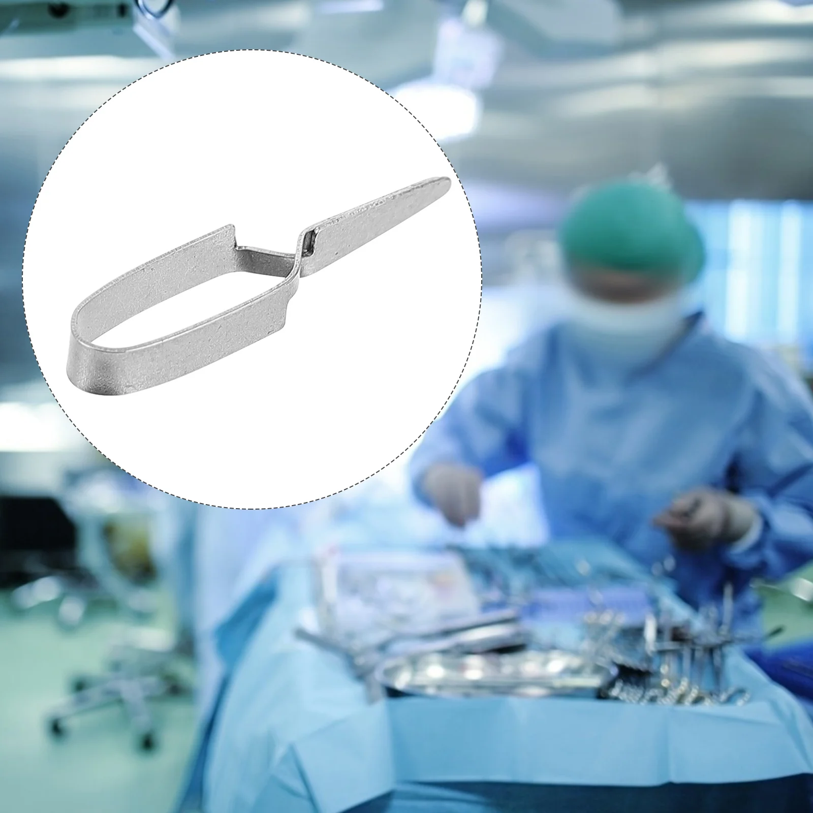 1 قطعة مشبك الوريد مشبك مرقئ معدني عالي الجودة لمختبر طبي آمن عقد سطح مصقول مقاوم للصدأ