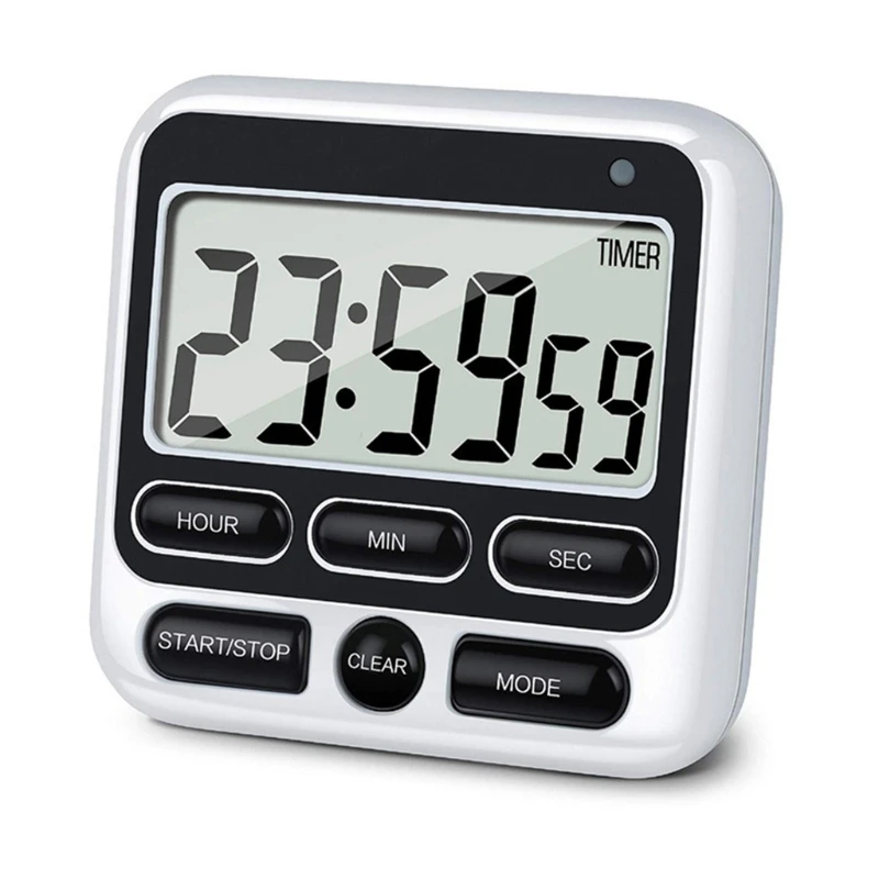 

367A Electronic Kitchen Timer LCD Display Large Screen Electronic Timer Positive Negative Baking Timer Reminder Timing Alarm