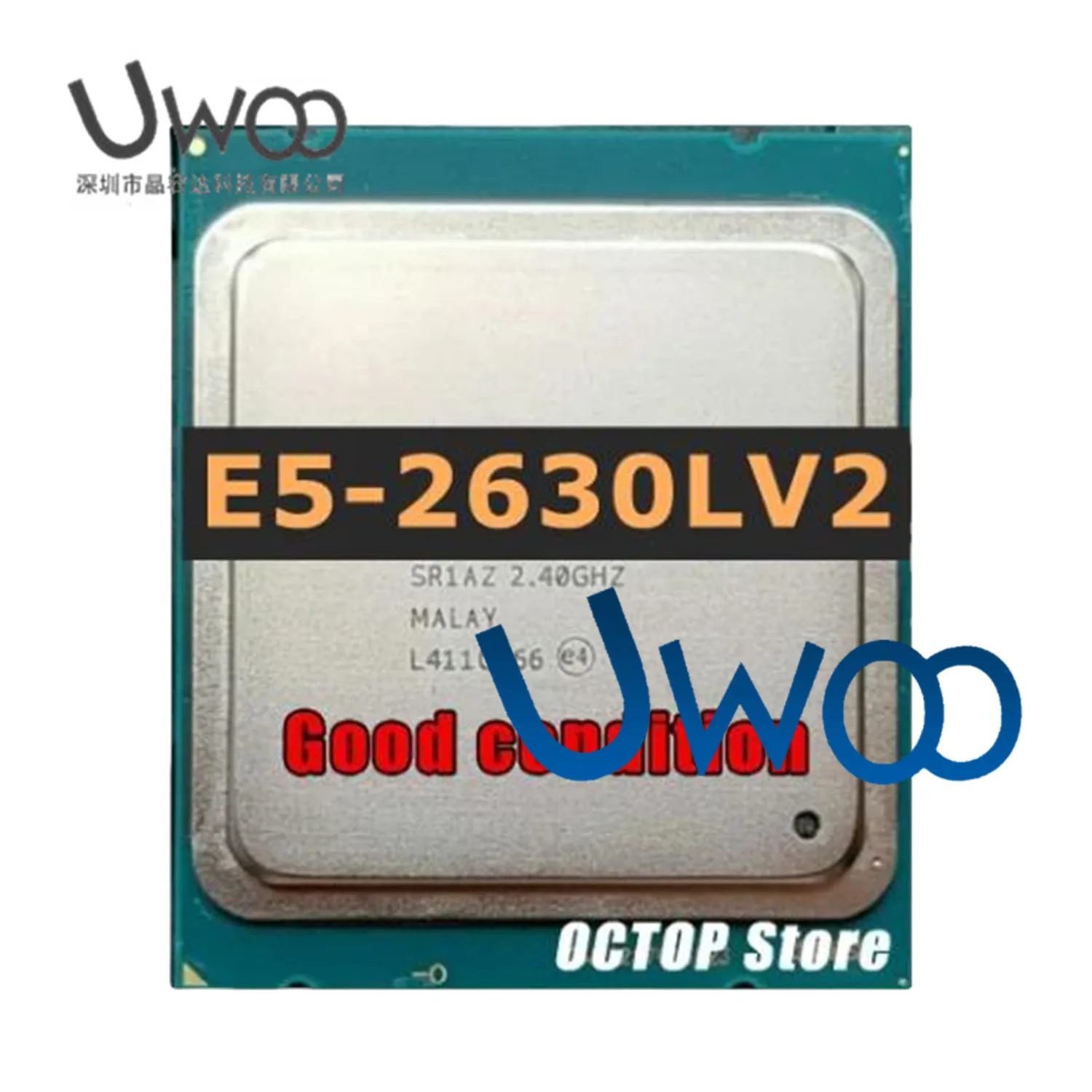 Xeon E5-2630L V2 2630LV2 2.4Ghz 6-Cores 15MB LGA2011 SR1AZ CPU Processor E5-2630LV2