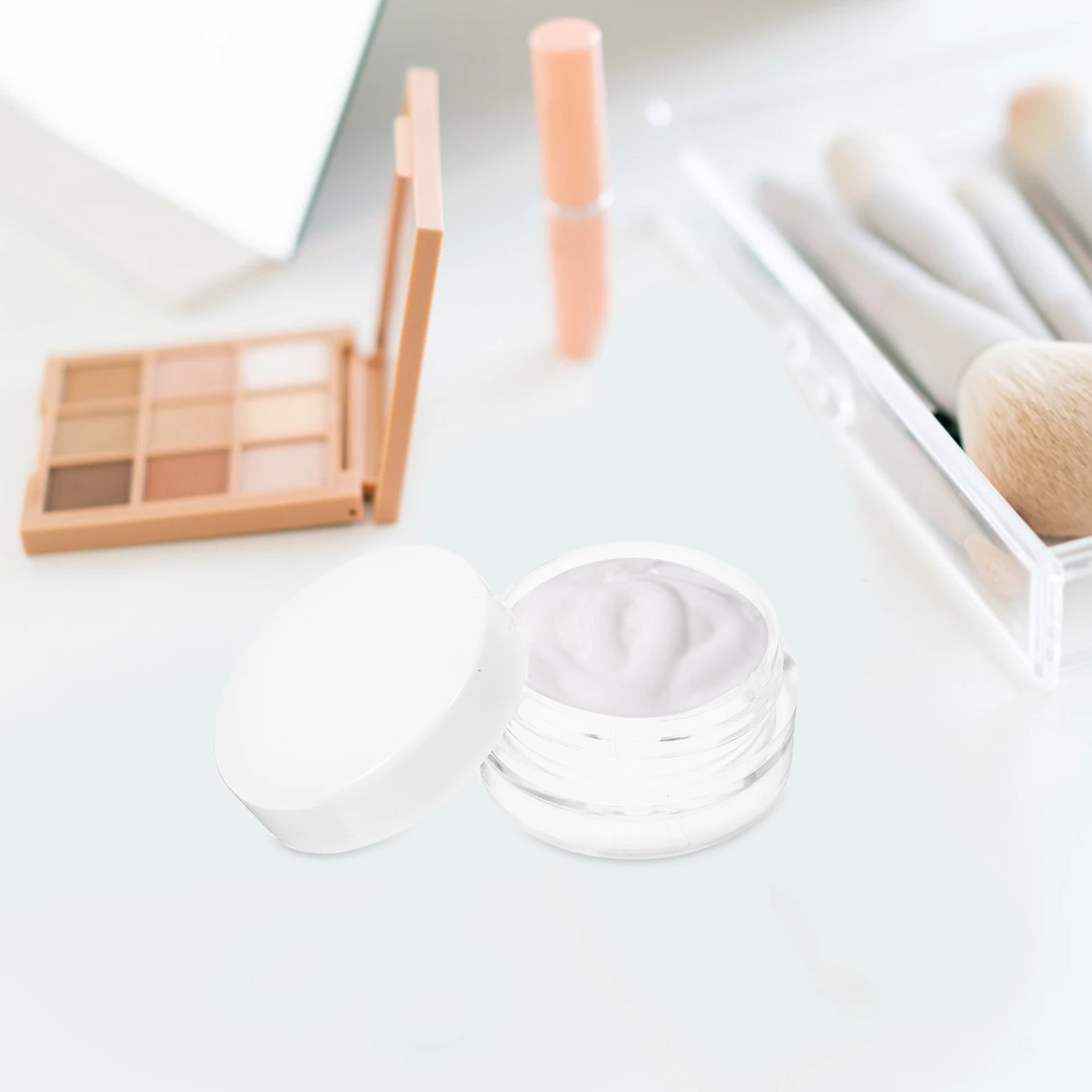 

20Pcs Cream Jar 3g Sample Containers Portable Lotion Dispenser Durable Plastic Travel Containers Cream Jar
