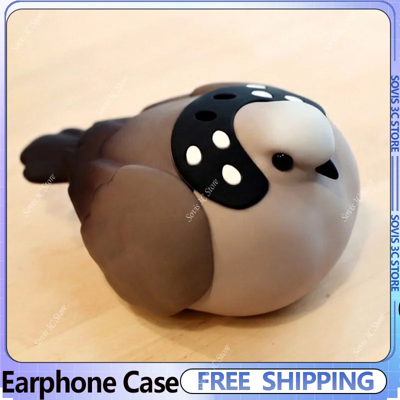 

Turtledove Original Earphone Case Cute Silicone Protective Case for Airpods pro2/pro3/airpods4 Decoration Gift
