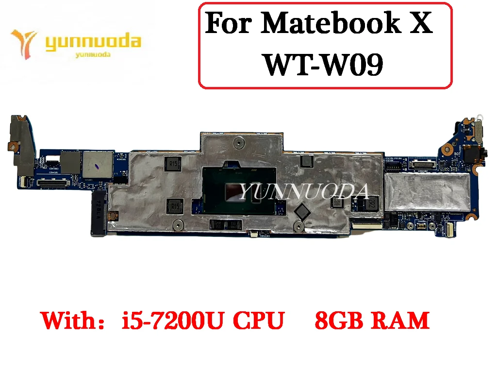 

Женская материнская плата для HUAWEI Matebook X, стандартная материнская плата для ноутбука со стандартным процессором 8 Гб RAM 100%, протестирована