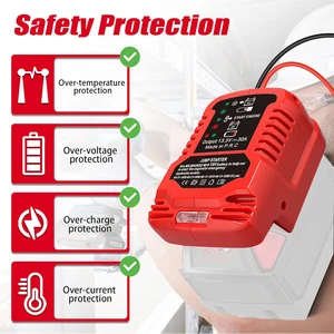 Auto -Startadapter für Makita, Lithiumbatterie, leichter, Auto -Booster -Werkzeug, Jumper -Kabel, Milwaukee, Dewalt, 18V 8 Hauptverkäufe laute kostenlose Fire Shirts - №8