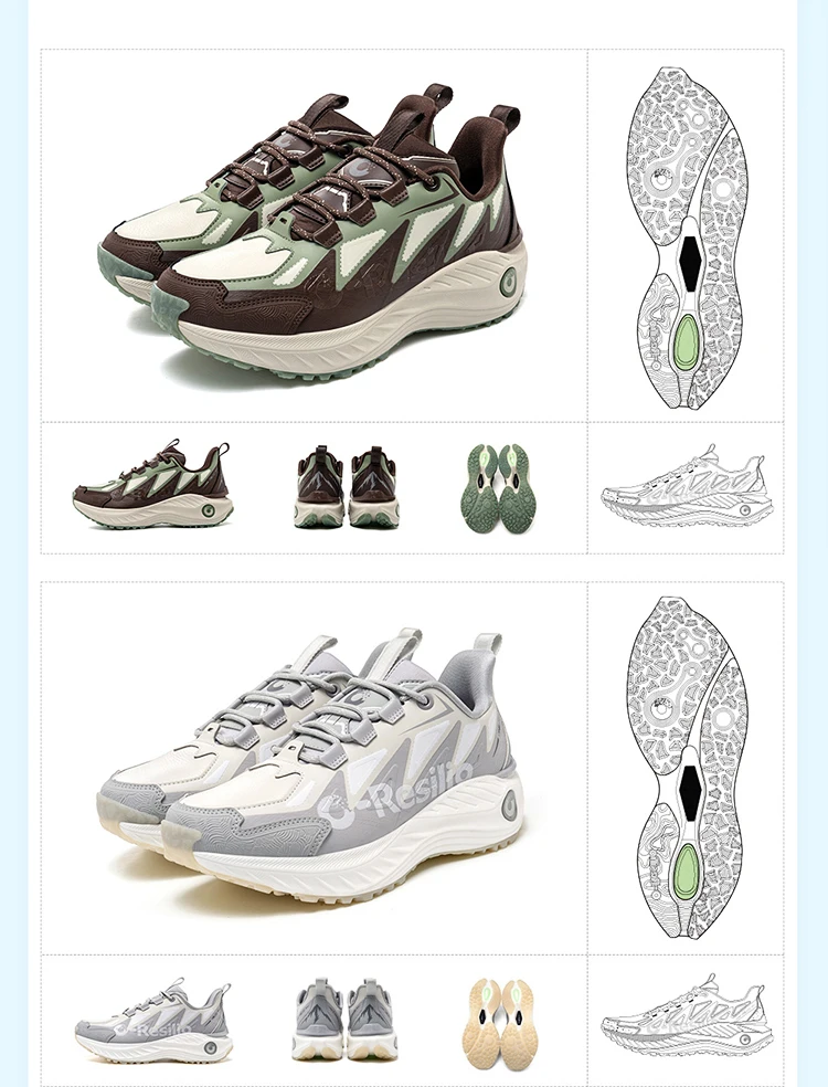 ONEMIX Damen-Trail-Laufschuhe, rutschfeste Ledersneakers, stabile Offroad-Sportschuhe, Outdoor-Walking-Sneakers – Detail 9