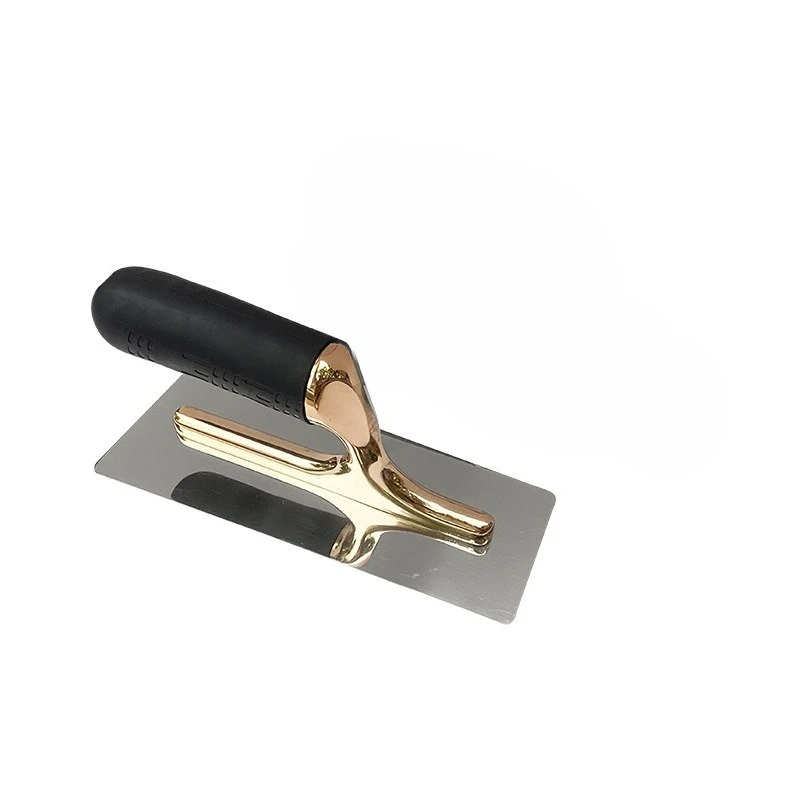 For Gold-plated Silver Rounded Corner Stainless Steel Spatula Art Paint Tool, Diatom Mud Spatula