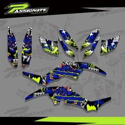 Motorcycle Sticker For Yamaha Raptor 350 ATV YFM350 Raptor350 Graphics Background Decal Stickers Full Set Customized New