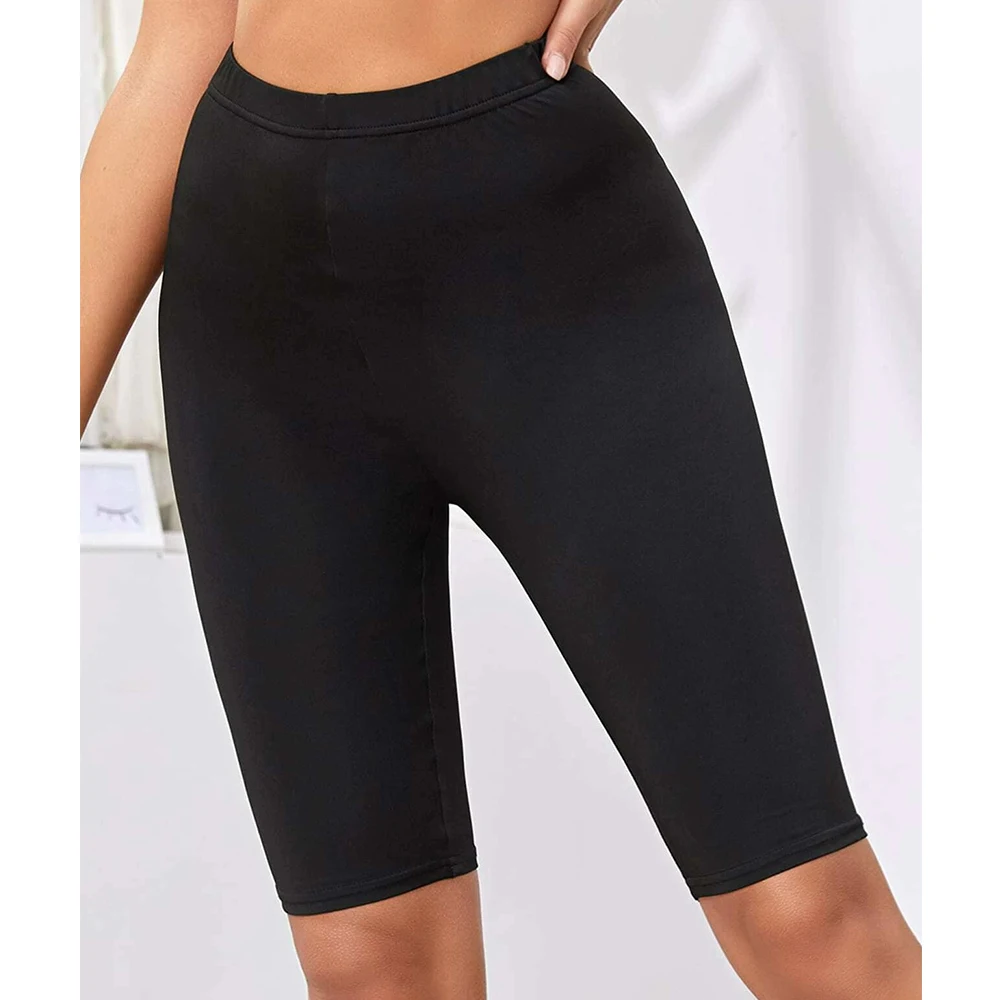 Mia Muse Leggings da yoga per tutte le stagioni da donna Pantaloni sportivi corti slim estivi semplici a vita regolare