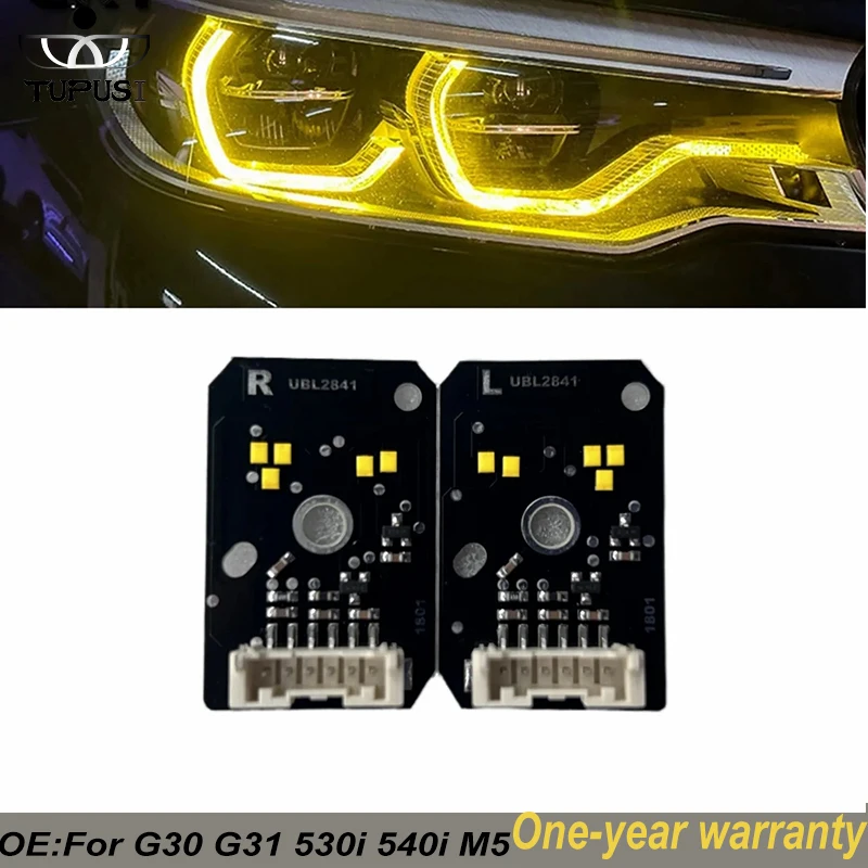 

Желтая светодиодная плата DRL для 2017 2018 2019 2020 BMW G30 G31 530i 540i F90 M5 Светодиодные БОТИНКИ DAYTIME RUNNING LIGHTS Сигнальная лампа