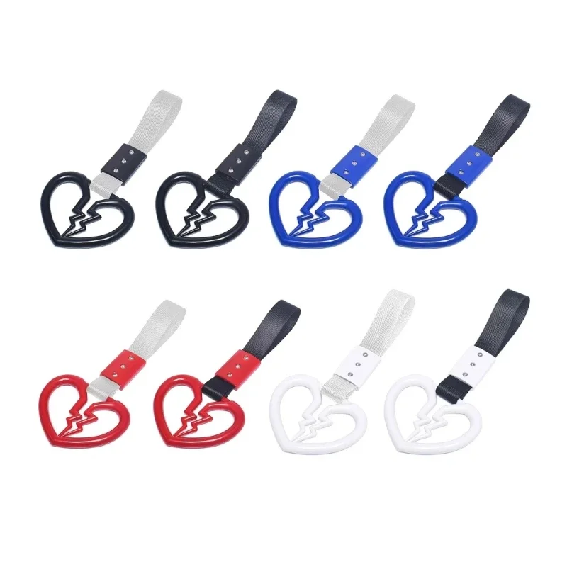 Armrest Rings Train Bus Handle Hand Towing Strap Drift Charm Car Drift Tool Bumper Anti Static Decorative Warning