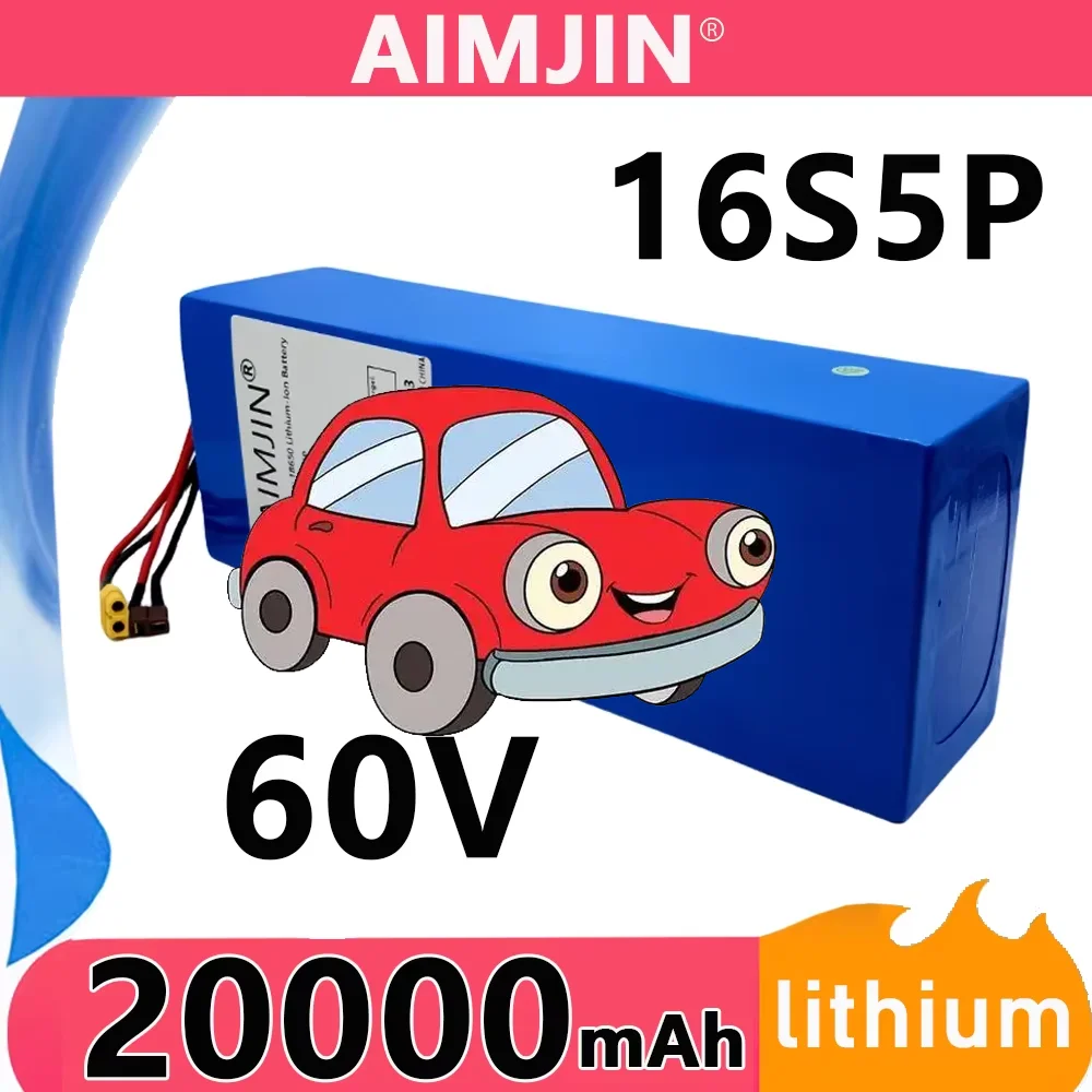 

Electric scooter 16S5P Lithium Battery Pack 60V 20AH suitable for replacement of high capacity mountain bike battery