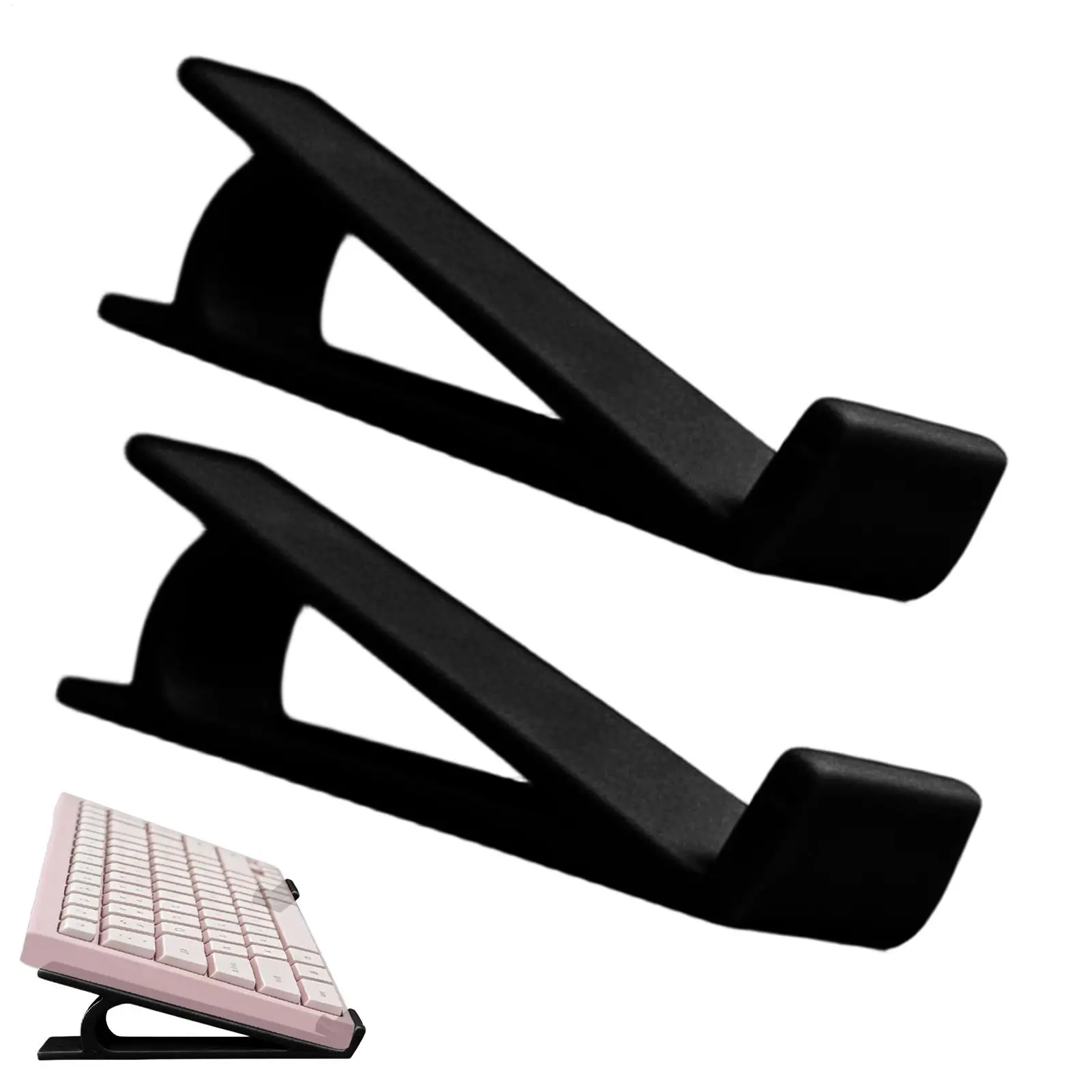 Ergonomic Non Slip Keyboard Riser 2Pcs Portable Computer Stand Lifter for Desk Typing Gaming Home Office Student Teacher