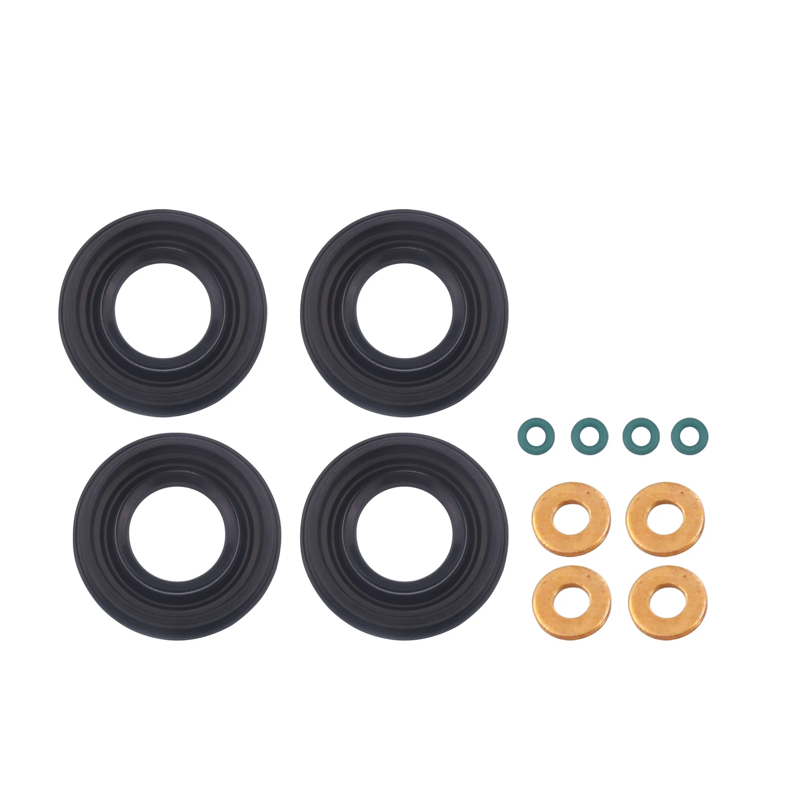 Fuel Injector Seal Washer O Ring Set For VW Caddy Golf Polo Passat FORD TRANSIT MK7 TDCI