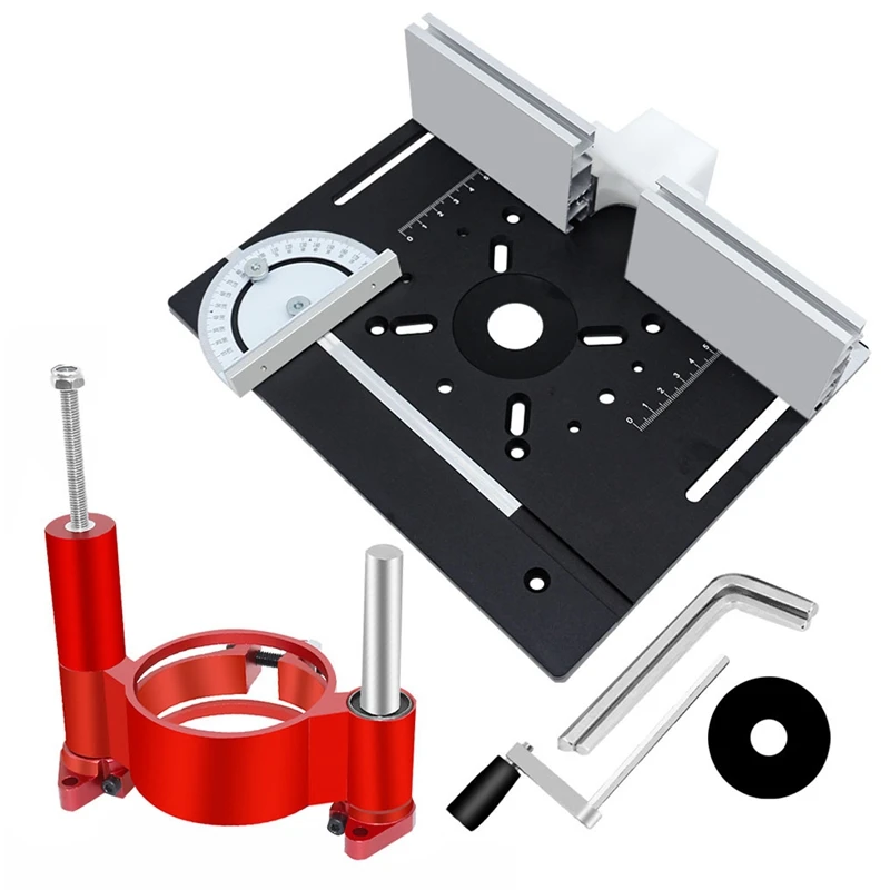 Precision Router Lift System And Router Table Insert Plate - Wood Router Lift Base For Working Benches DIY Tool