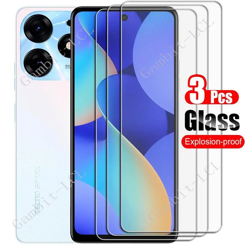 1-3PCS Tempered Glass For Tecno Spark 10 Pro Protective Film On  Spark10Pro Spark10 10Pro KI7 6.8\