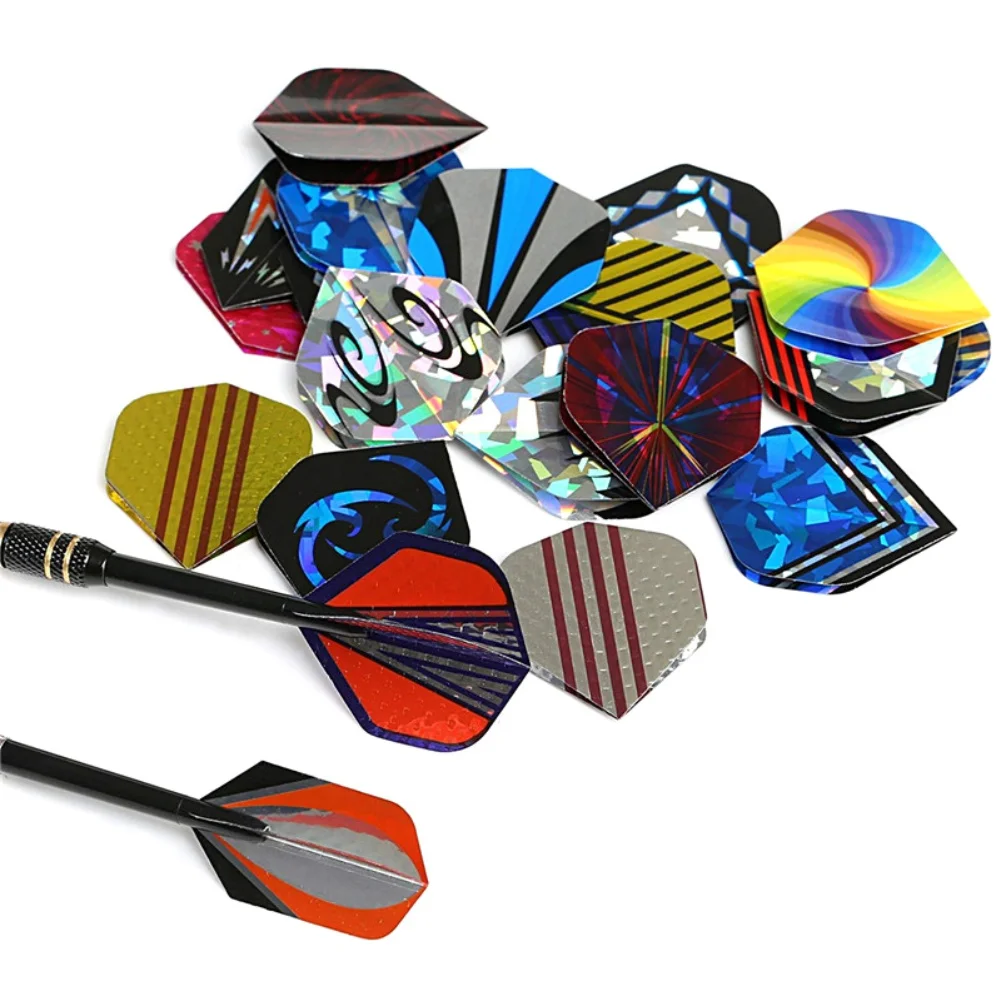 15-30pc schöne reflektierende Laser Darts Wing Set Darts Flug hochwertige langlebige PVC schöne Flüge Set profession elles Zubehör