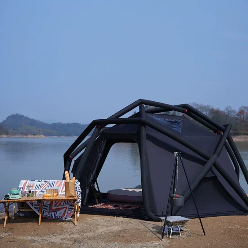 

Открытый антидождевой роскошный автоматический сферический надувной семейный купольный палатка для кемпинга, надувная палатка