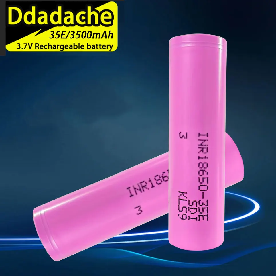 18650 3,7V 3500mAh 18650-Akku mit echter Kapazität, wiederaufladbarer Lithium-Akku, DIY, 20A Stromstärke