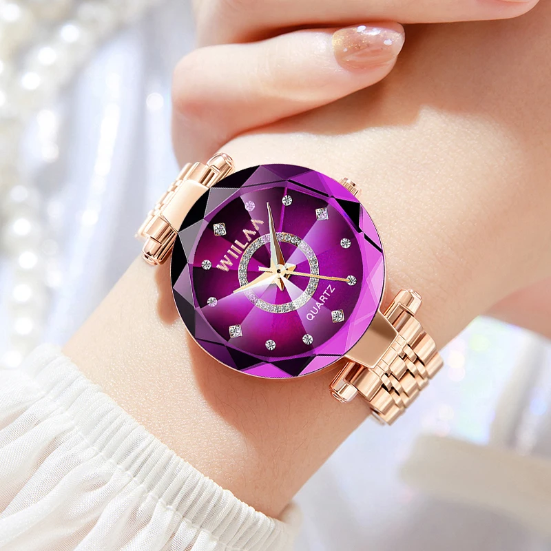 Relojes de pulsera para mujer, relojes de pulsera de lujo de marca superior, reloj femenino de acero inoxidable de oro rosa 2024, envío directo de alta calidad