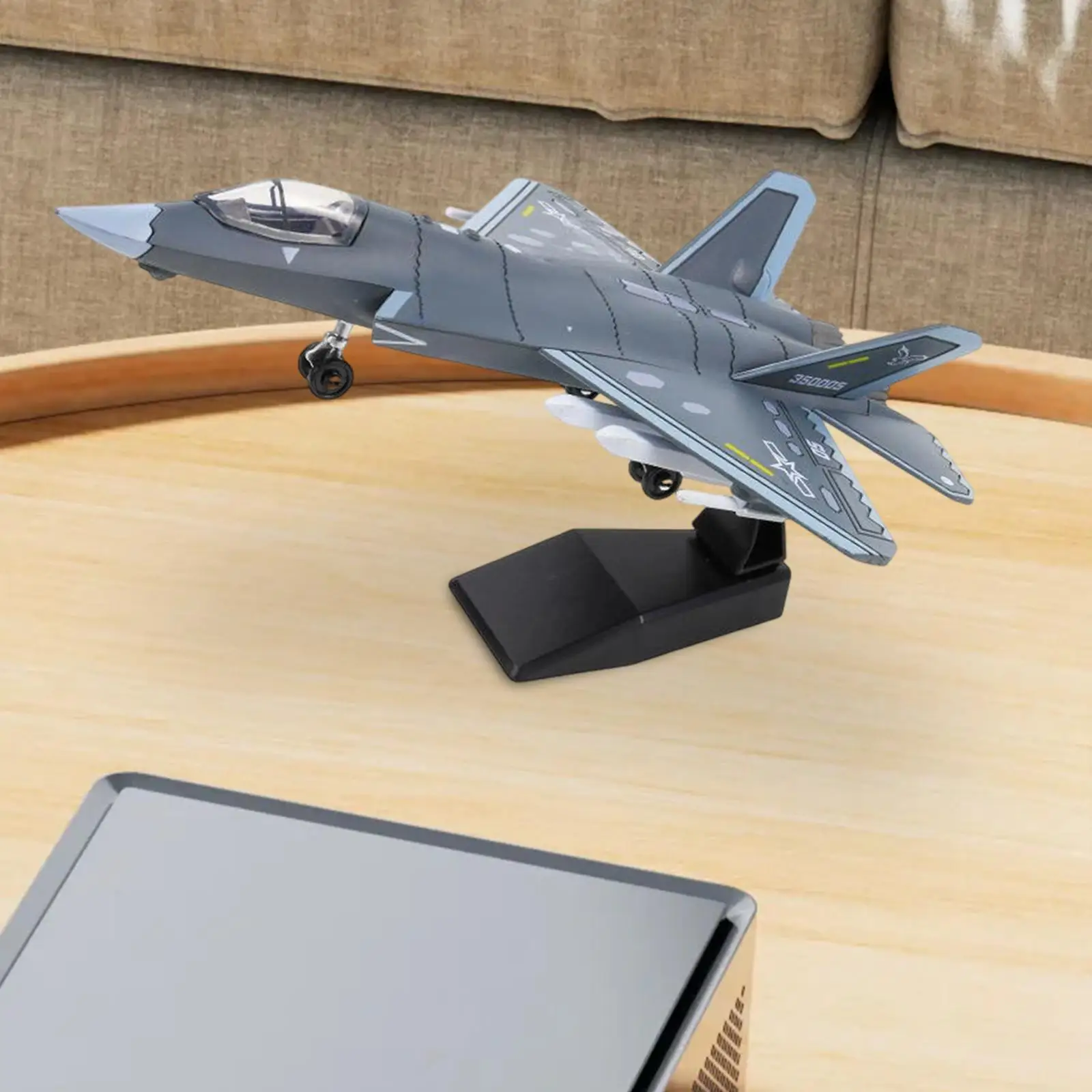 

J35 Fighter Aircraft Assembly Building Blocks Easily Install Science Model