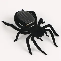 Novelty Funny Simulation Spider Solar Toys Creative Fun Solar Spider Animal Model Children Puzzle Toys Halloween Prank Toys