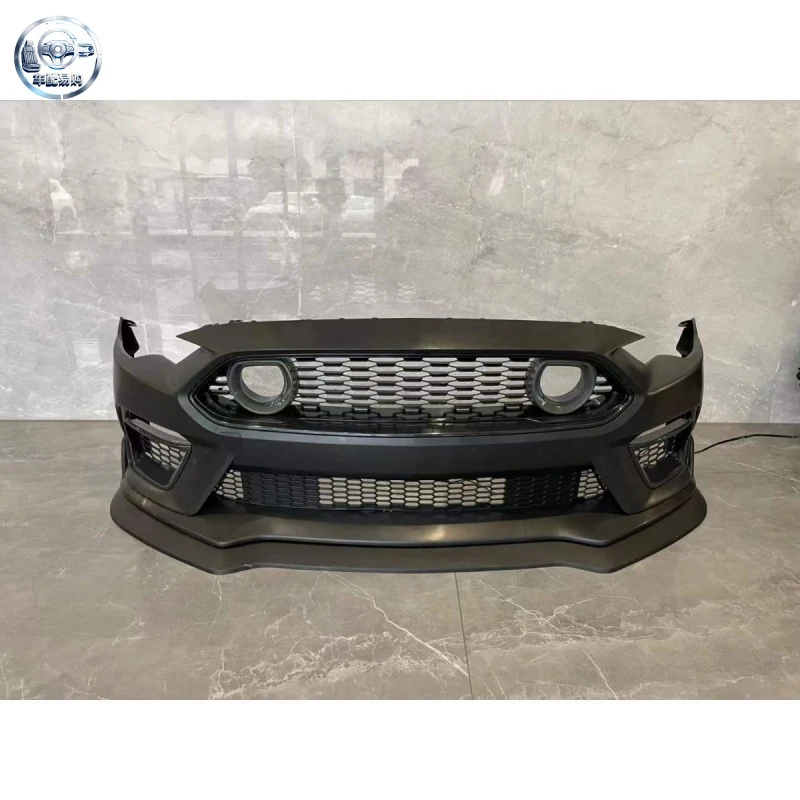 Suitable for Mustang 15-17/18-23, Mustang Mach 1 Style front bumper with lights