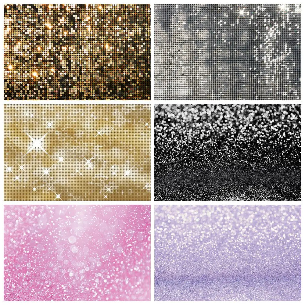 Glitter Backdrop Shiny Sequins Kids Woman Man Birthday Party Wedding Portrait Photography Background Wall Decor Photostudio Prop