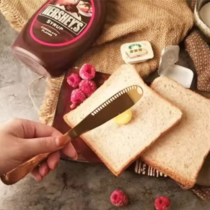 1pc Stainless Steel Butter Knife Tableware Cheese with Holes Spread Cream Knife Bread Jam Knife Cheese Butter Knife