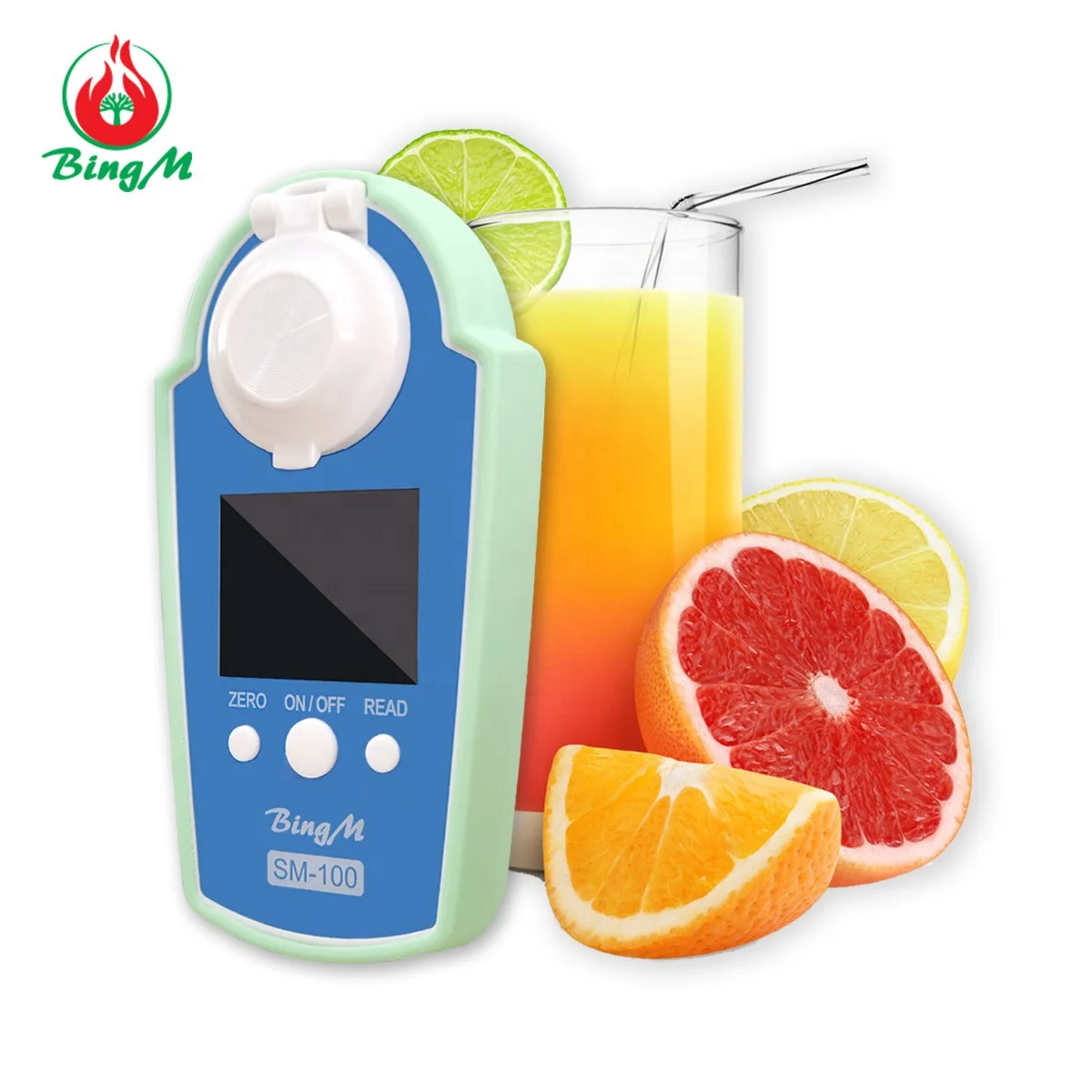 Digital Refractometer Manufacturer Life Waterproof Battery Refractometer Brix 0-35% Sugar Meter