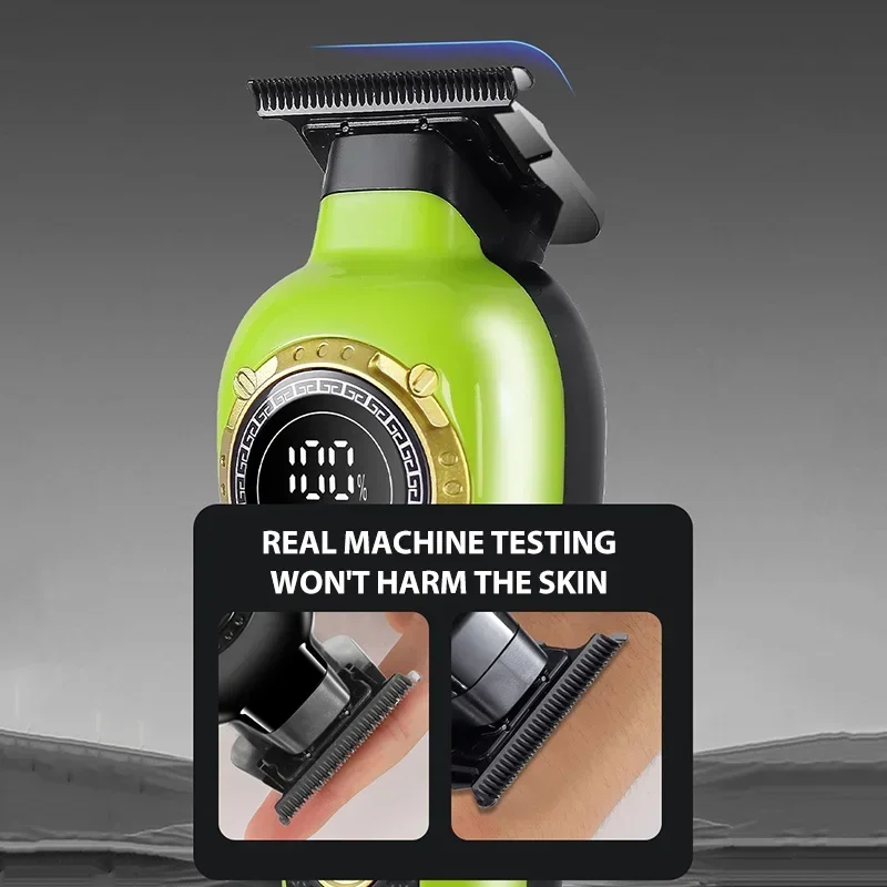 BRDCLIP مجموعة الحلاقة المهنية مقص الشعر الكهربائية عالية السرعة عالية الطاقة منخفضة الضوضاء LED عرض أداة تهذيب اللحية ماكينة حلاقة