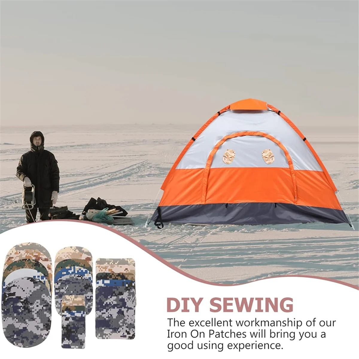 AT13 22 Camouflage Patches Iron on Patches Appliques Clothes Repair Patches for Jackets Jeans Hats Bags Decorations