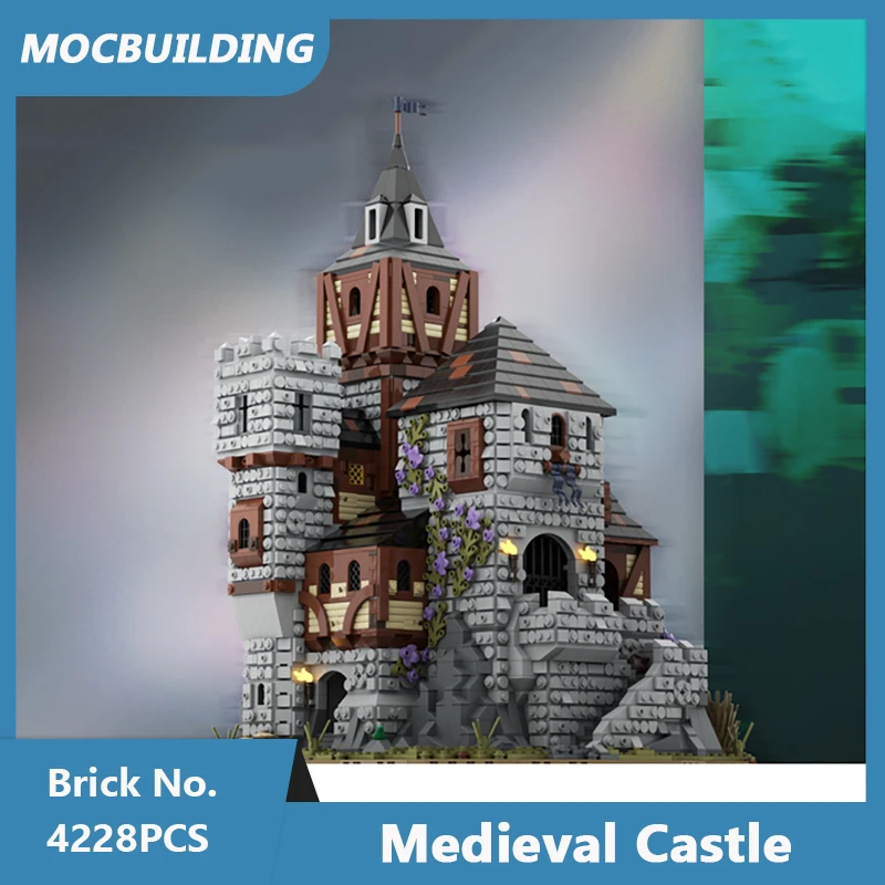 MOC Building Blocks Medieval Village Part 3 Model Castle Series DIY Assembled Bricks 8 House Architecture Toys Gifts 15956PCS