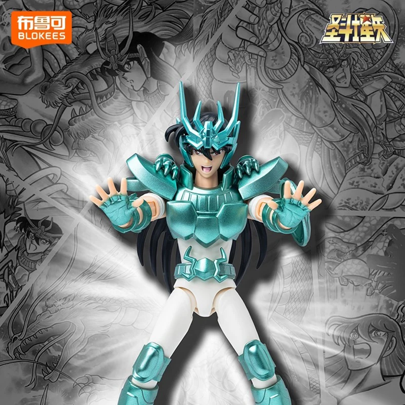 

Blokees Saint Seiya аниме фигурка маска смерти Shura Shiryu фигурка чемпион класса коллекция статуя модель орнамент игрушка подарки