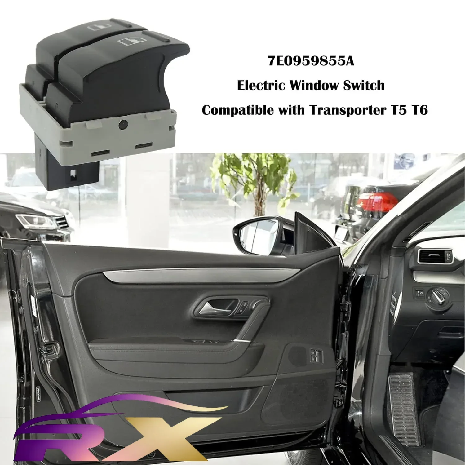 NUOVO 7E0959855A Master Control Finestra Sollevatore Anteriore Finestra Elettrica Interruttore Auto Interruttore di Pulsante Per Vw Transporter T5 2005-2009 T6