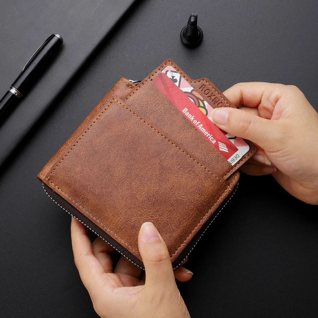 Zipper Wallet Breathable Coin Wallet Driver License Wallet Portable For Cash Daily Commuting Driver License
