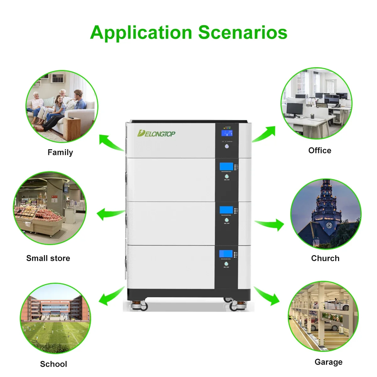 EU Stock All In One 10KW Inverter 15KWH LiFePO4 Battery 48V 51.2V 300Ah Lithium Ion Battery Pack Stackable 15KWH 30KWH 45KWH
