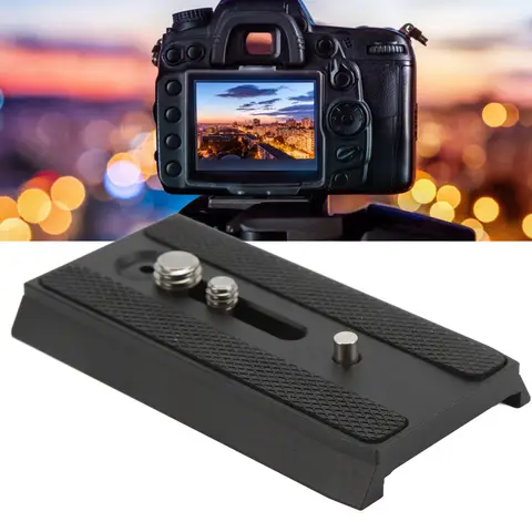 Quick Release Plate Camera Tripod Mounting Plate for Manfrotto 501HDV 503HDV 701HDV MH055M0‑ Tripod Camera Mount Plate