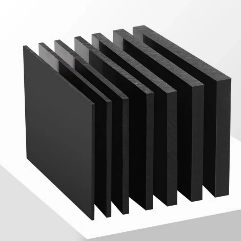 Black HDPE Board Wear Resistant PE Plate Polyethylene Handmade Model Plastic Gaskets Cutting Carving Processing Thick 1mm-30mm