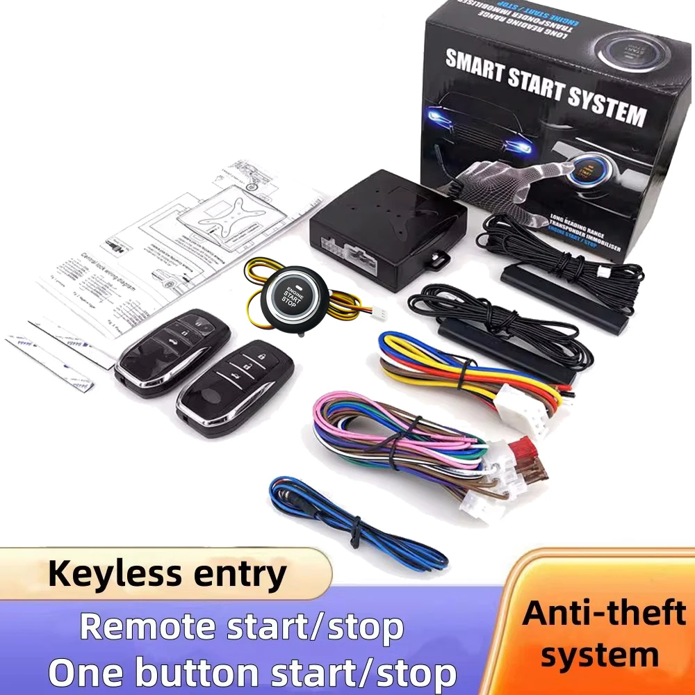 Car Alarm keyless entry start Systems Remote Central Door Lock Keyless System Auto Car SUV Anti-theft Tunning parts PKE