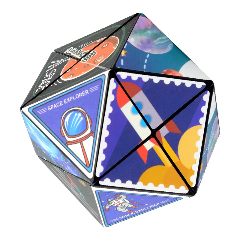 Novo infinito flip magic cube cognitivo produto crianças brinquedo de descompressão forma ilimitada espaço quebra-cabeça anti estresse ferramenta