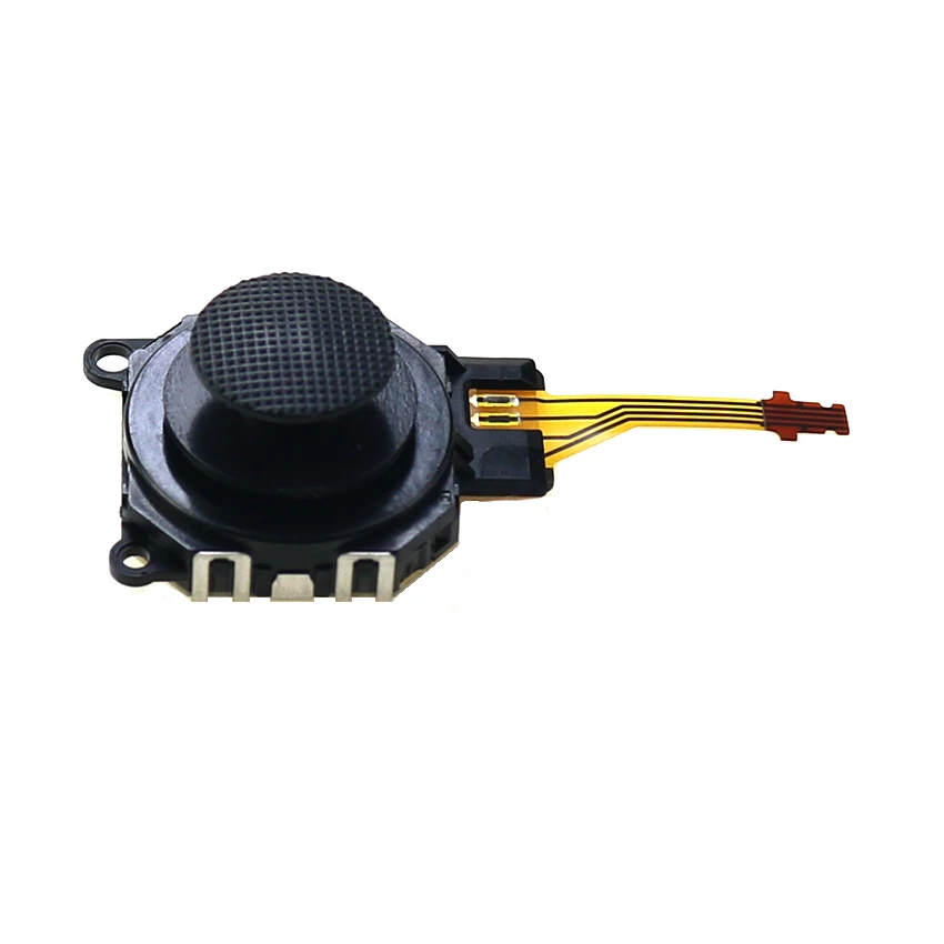 YuXi Schwarzes 3D-Analog-Joystick-Knopfsensormodul + Thumb-Stick-Kappen für PSP 3000 PSP 3000 Konsole – Detail 1